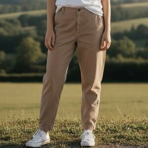 THE GREAT. Khaki Chino Trousers